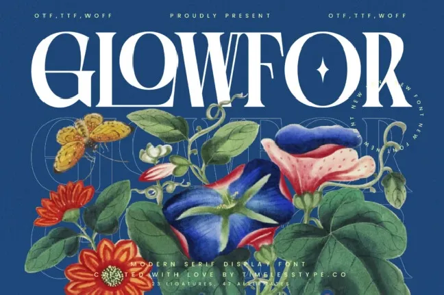 Glowfor Serif font