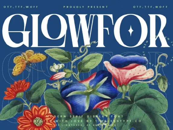 Glowfor Serif font