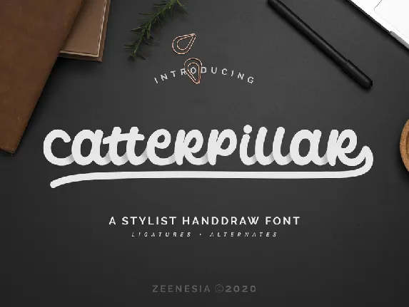 Catterpillar font