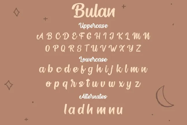 Bulan font