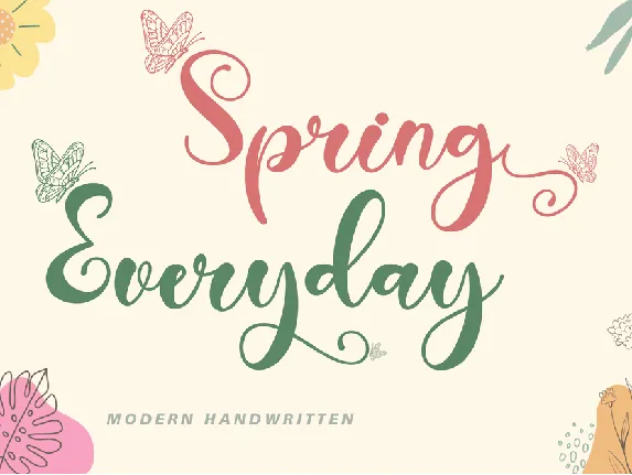 Spring Everyday font