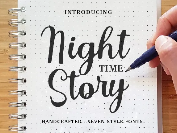 Night Time Story font