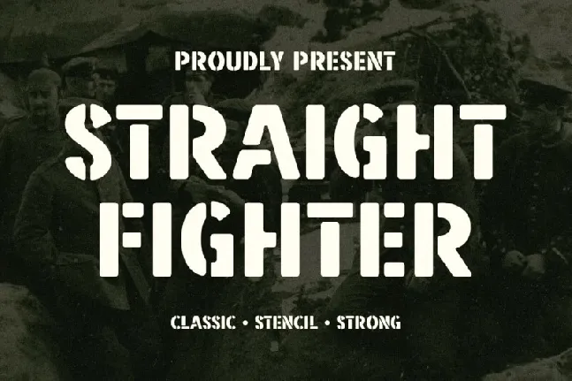 Straight Fighter font