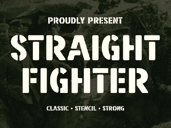 Straight Fighter font