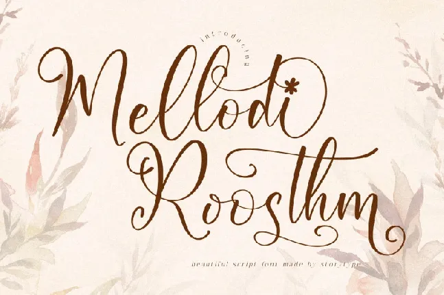 Mellodi Roosthm font