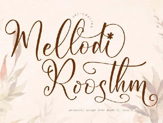 Mellodi Roosthm font