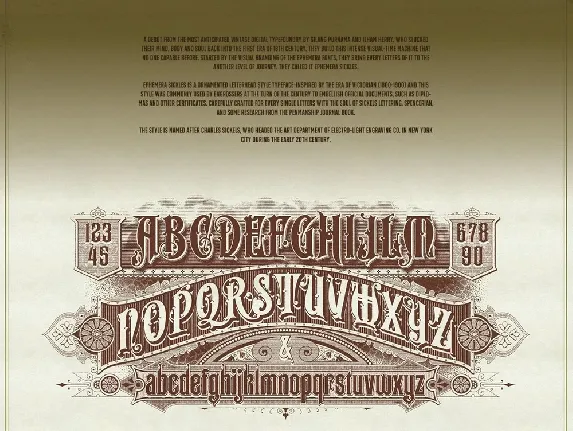 Ephemera Sickles font