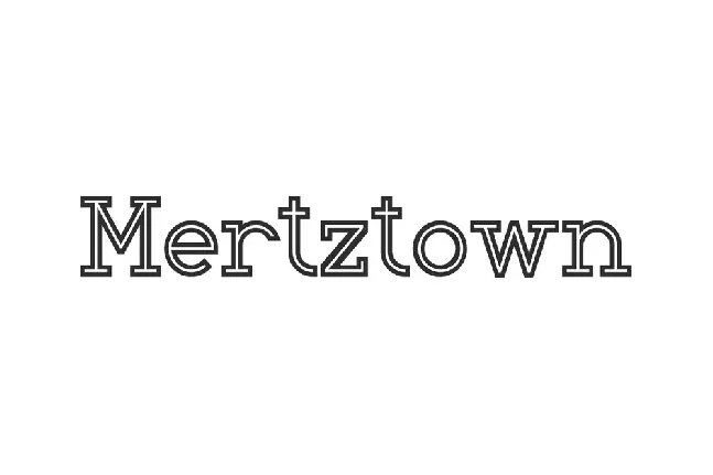 Mertztown font