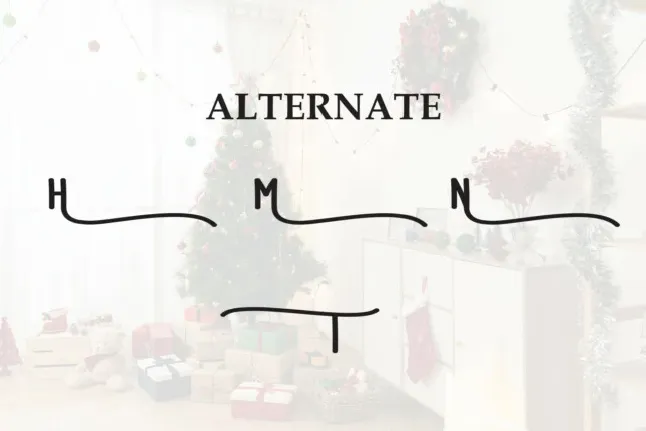 Decoration Christmas Display font