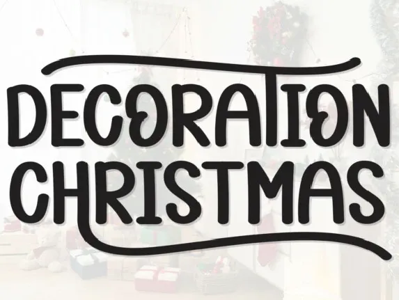 Decoration Christmas Display font