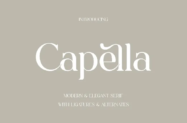 Capella font