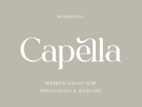 Capella font