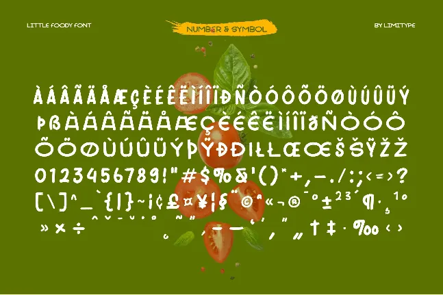 LITTLE FOODY DEMO font