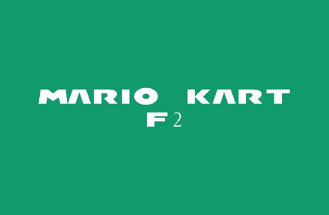 Mario Kart F2 font