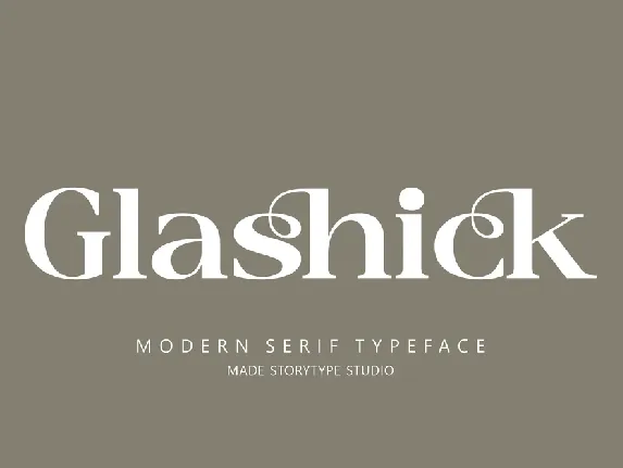 Glashick font