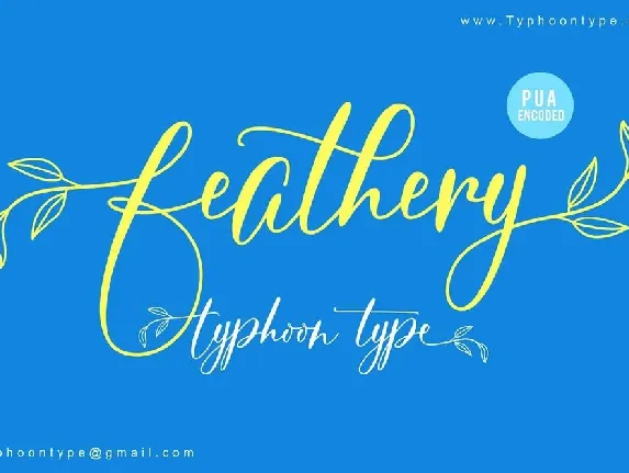 Feathery Script font