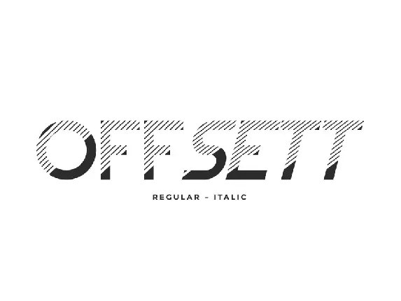 Offsett Demo font