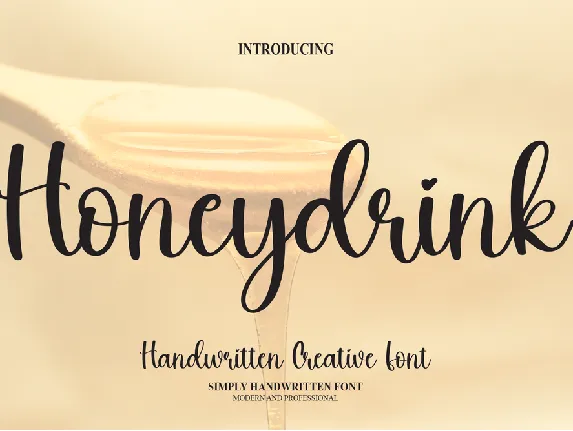 Honeydrink font