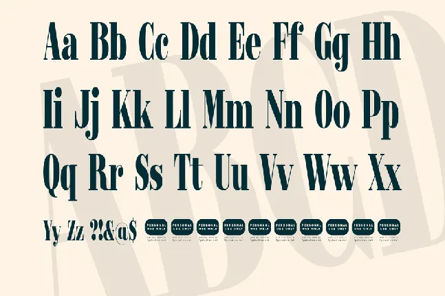 Rojal font