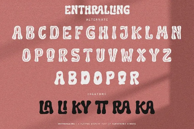 Enthralling font