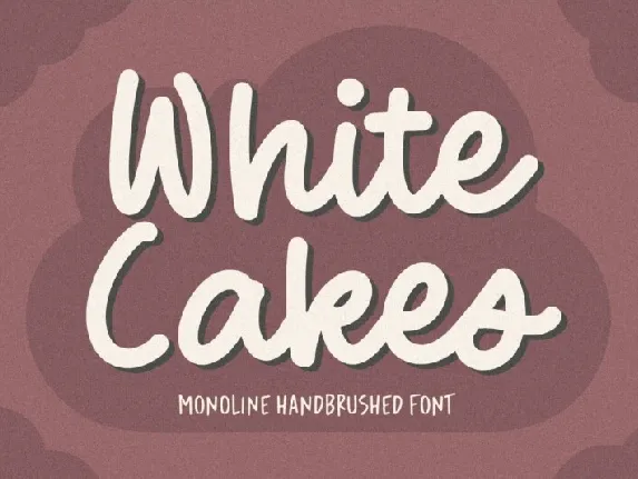 White Cakes font