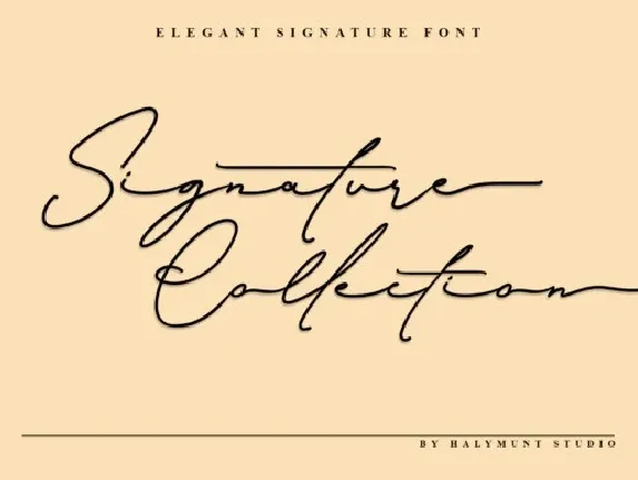 Signature Collection font