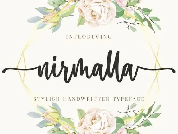 Nirmalla Calligraphy font