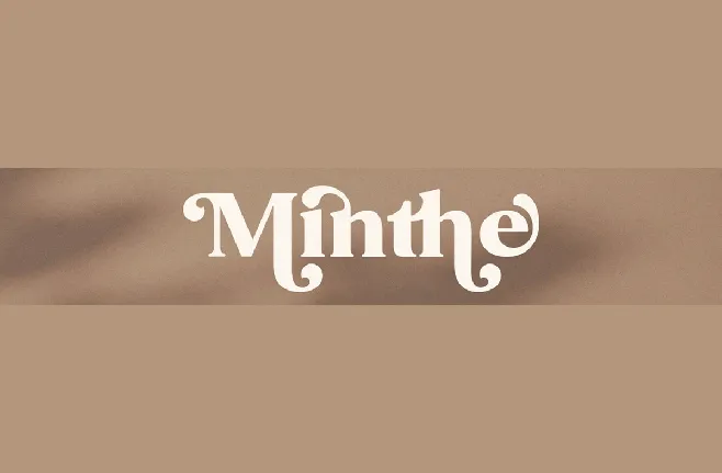 Minthe font