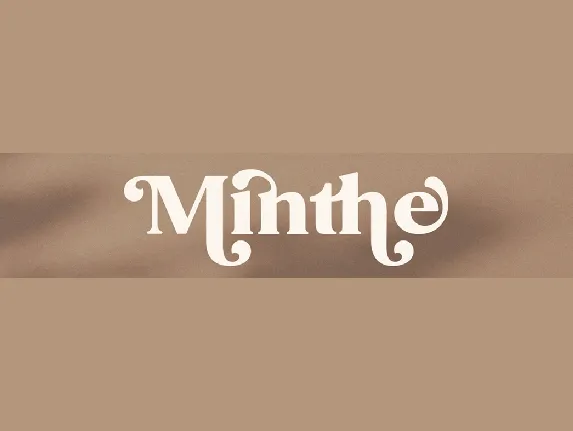 Minthe font