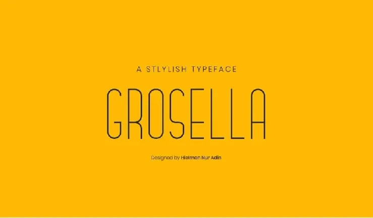 Grosella font