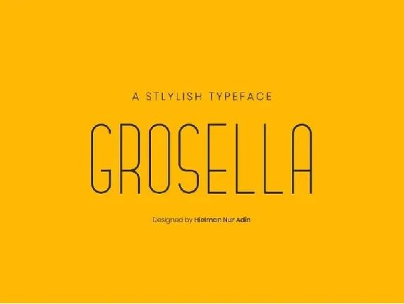 Grosella font