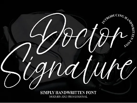 Doctor Signature font