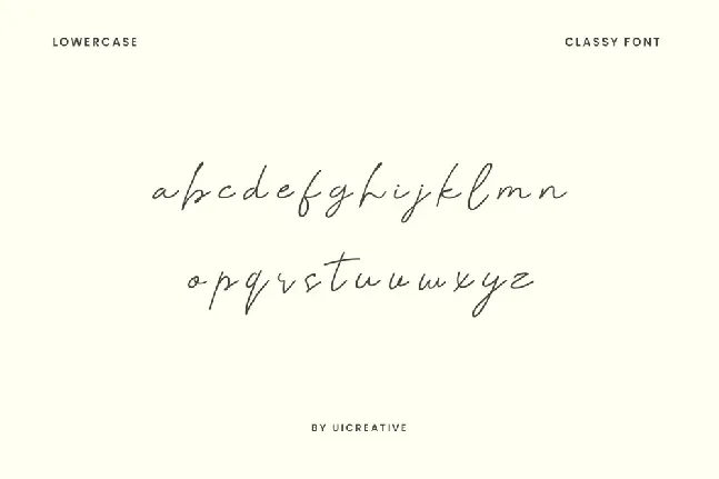 WinonaSignature font