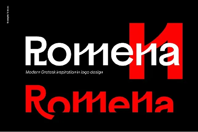 Romena font