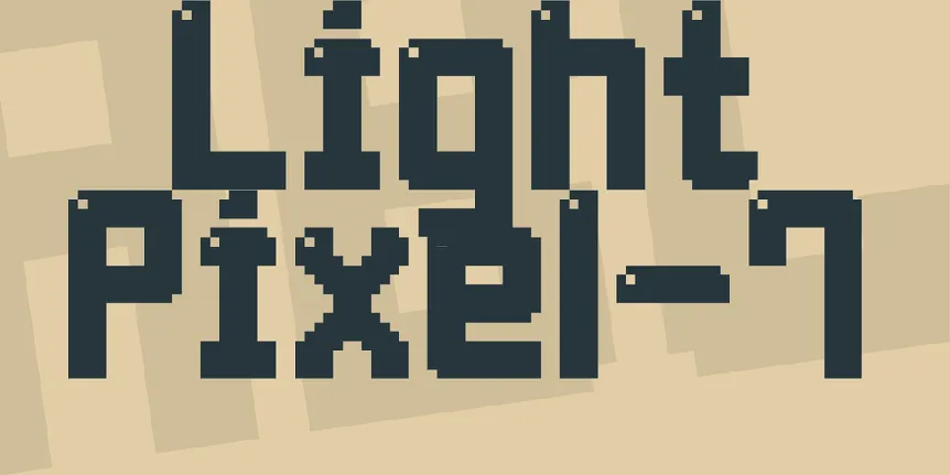 Light Pixel-7 font