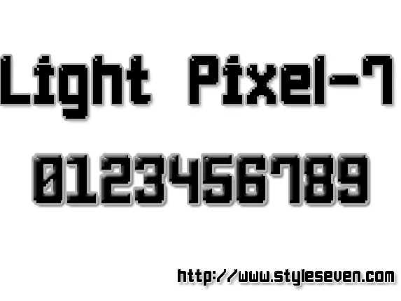 Light Pixel-7 font