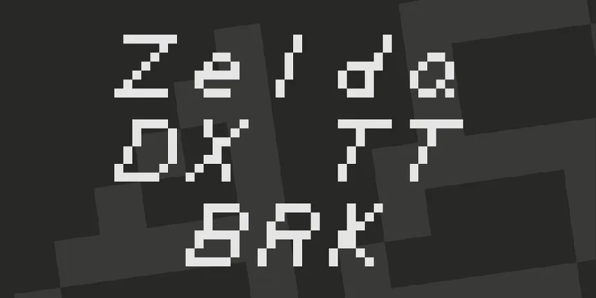 Zelda DX TT BRK font