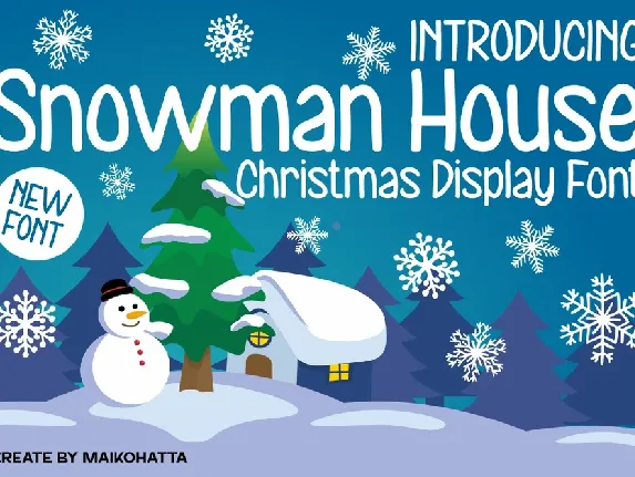 Snowman House font