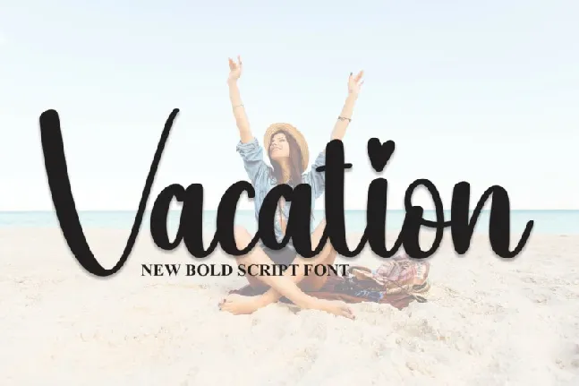 Vacation Script Typeface font