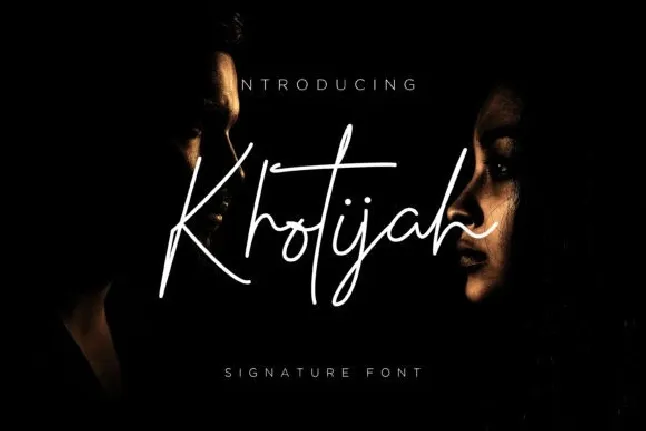 Khotijah Signature font