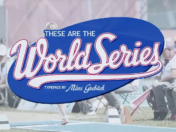 World Series Script font