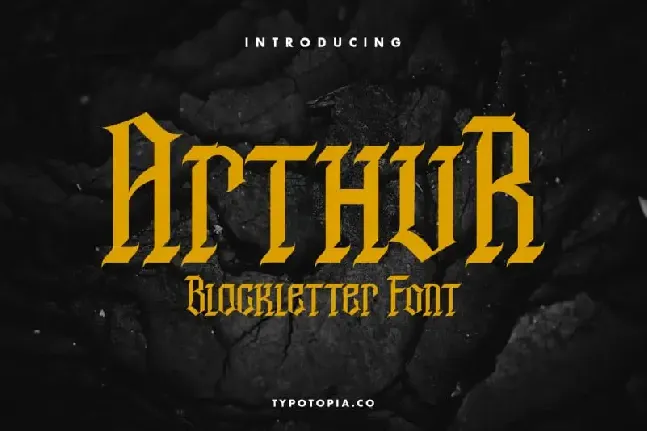 Arthur Blackletter font