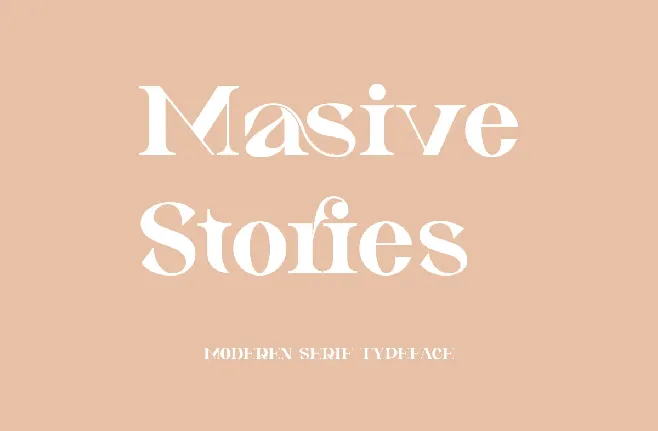 Masive Stories font