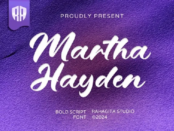 Martha Hayden font