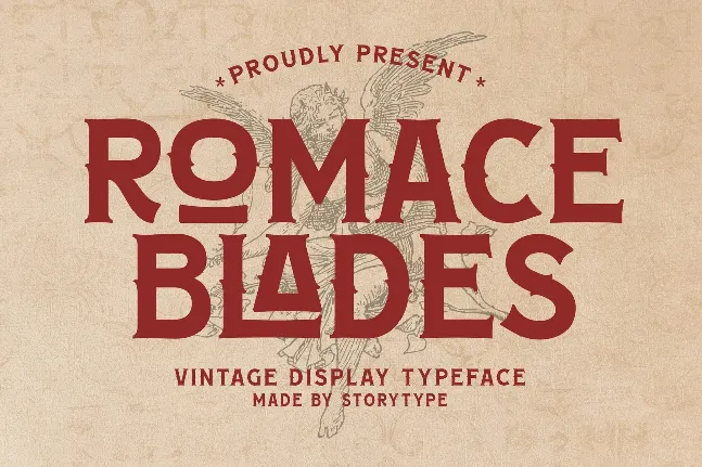 Romace Blades font