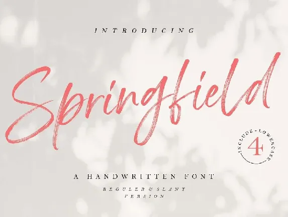 Springfield font