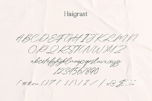 Haigrast font