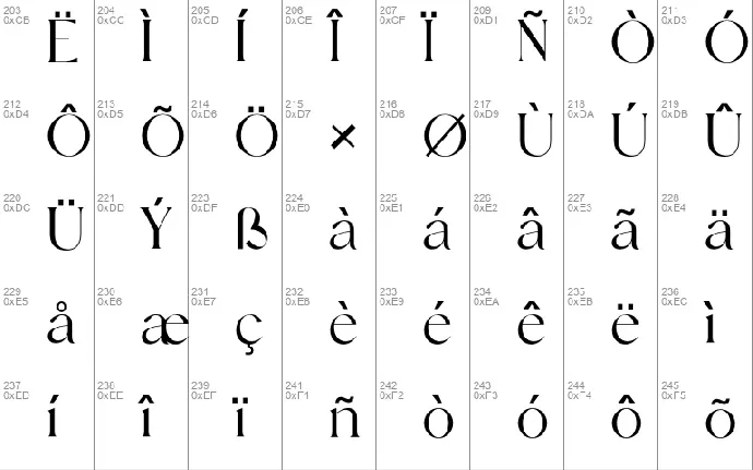 Vigosamine font