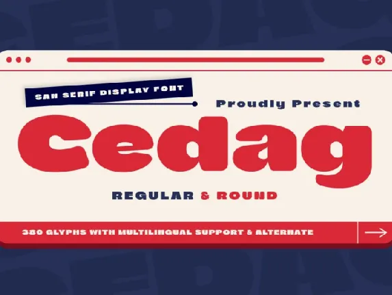 Cedag font