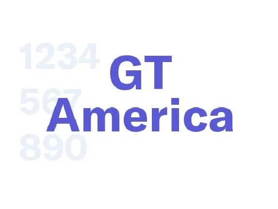 GT America Family font